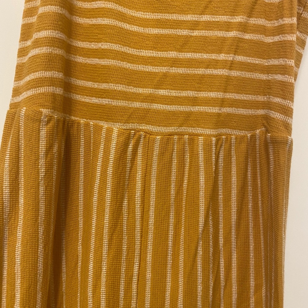 Striped fall jumpsuit
